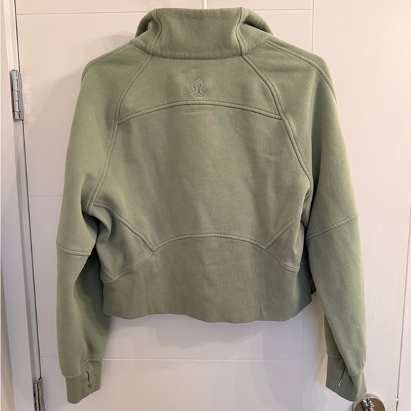 Lululemon Scuba Oversized Funnel Neck Green Half-Zip Pullover - Picture 3 of 5